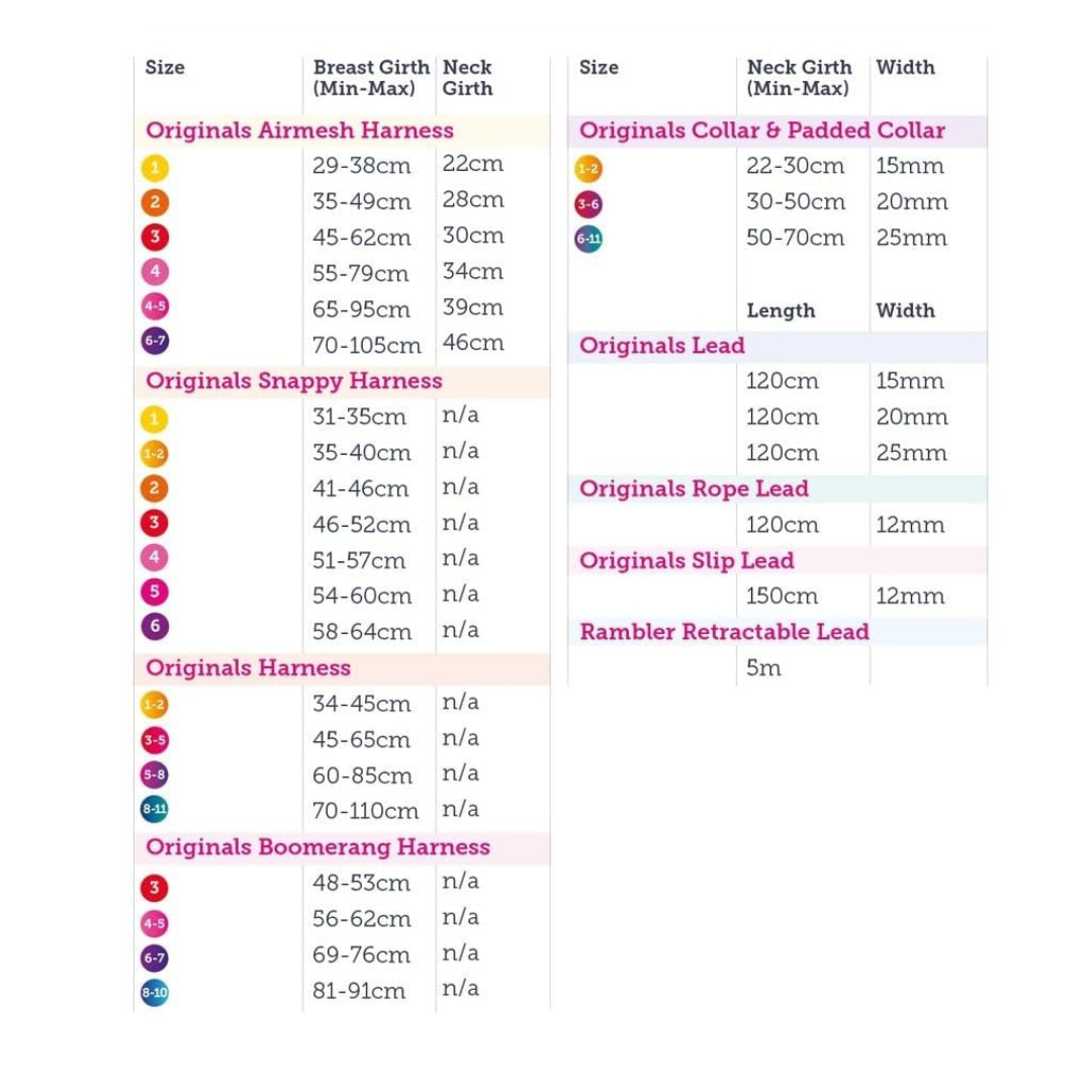 Doodlebone Boomerang Harness Pink Stripes - Size 8-10