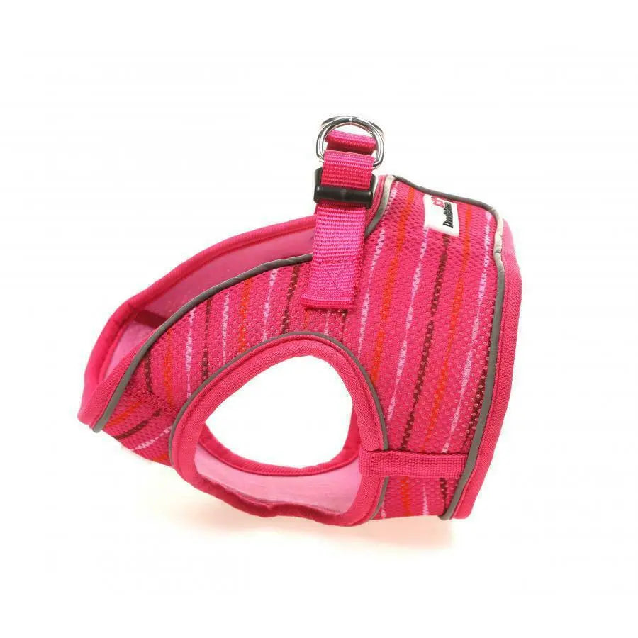 Doodlebone Snappy Harness Pink Stripe - Size 1-2