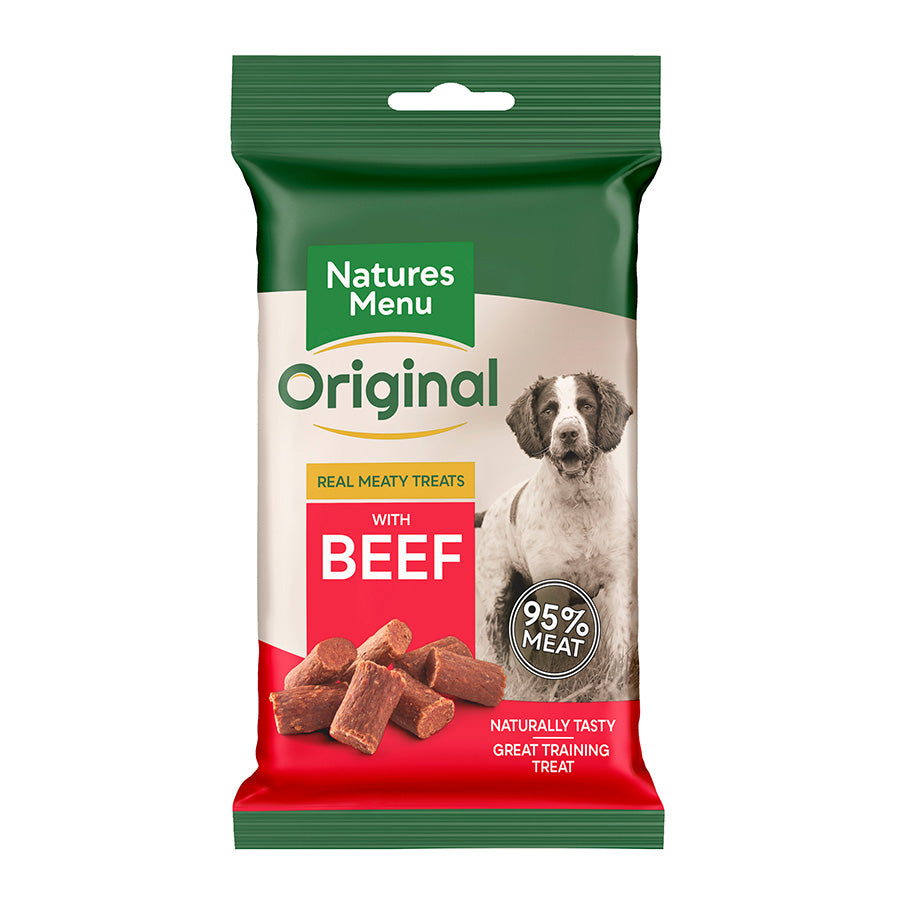 Natures Menu Real Meaty Dog Treats with Beef