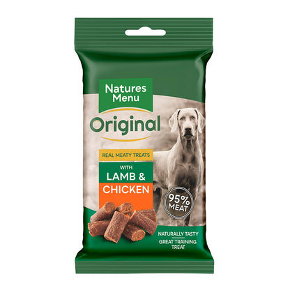 Natures Menu Real Meaty Dog Treats with Lamb & Chicken