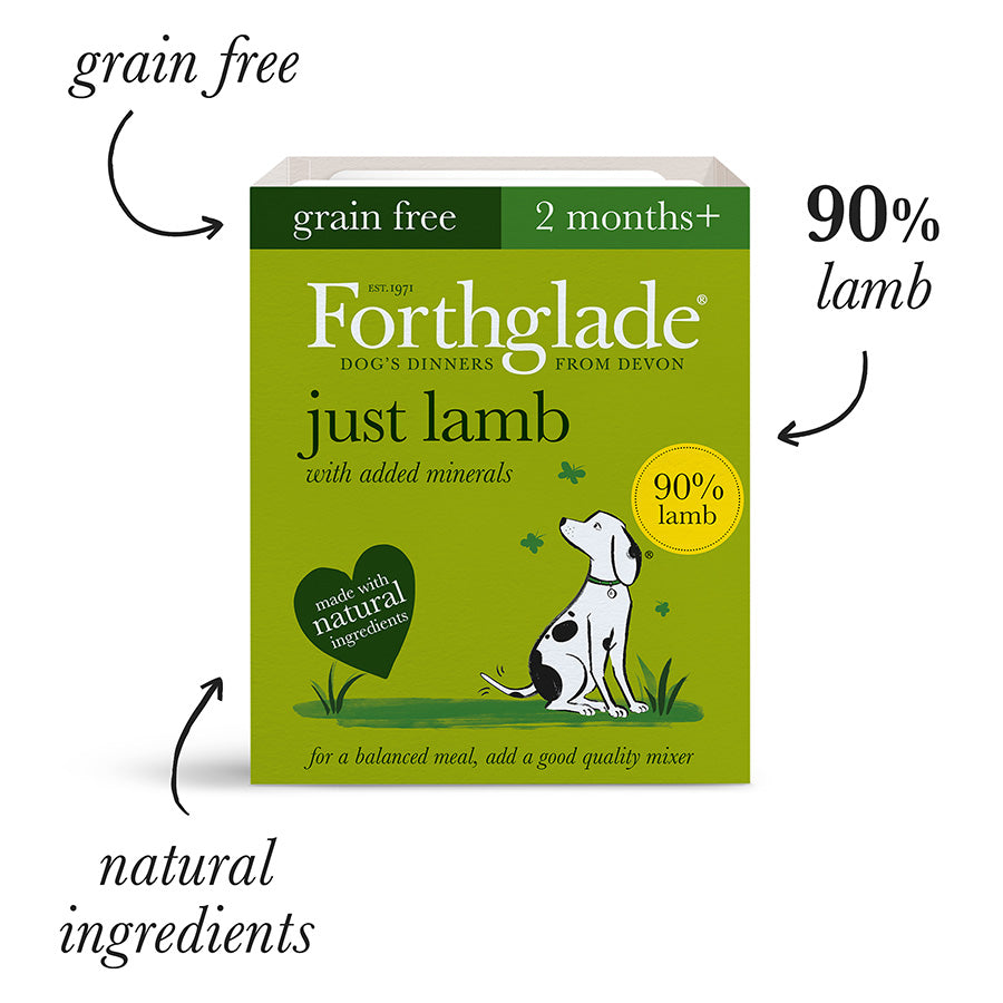 Forthglade Grain Free Complementary Wet Adult Dog Food Lamb