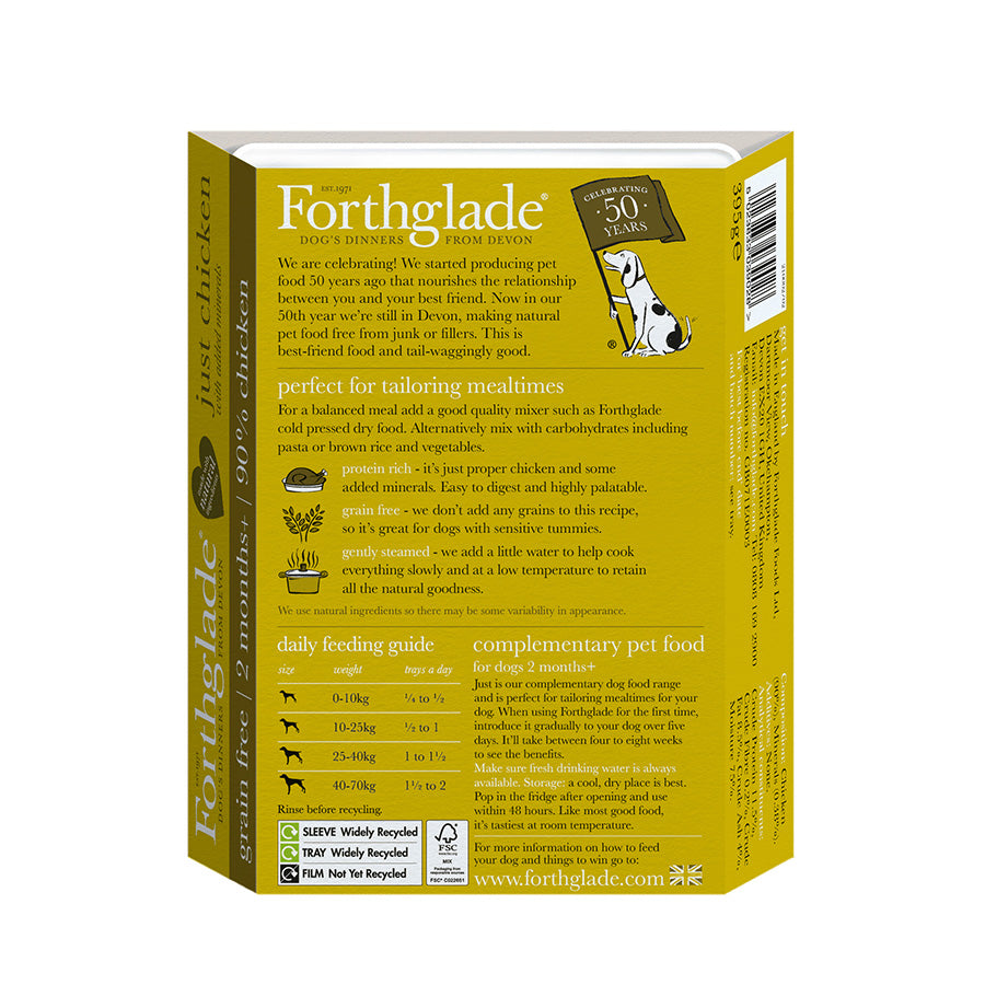 Forthglade Grain Free Wet Dog Food Chicken