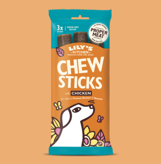 Lily’s Kitchen Chew Sticks with Chicken, Peanut Butter and Banana