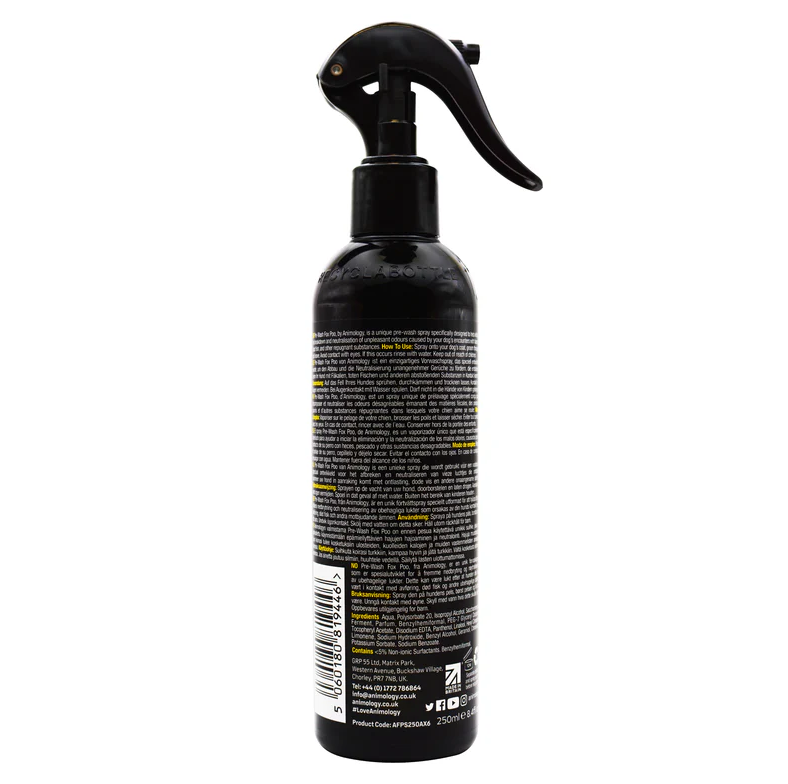 Animology Pre-wash Fox Poo Deodorising Dog Spray