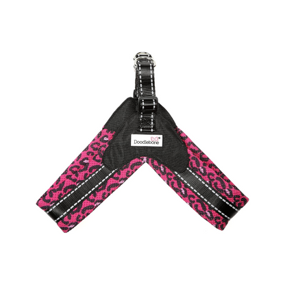 Doodlebone Boomerang Harness Pink Leopard - Size 4-5