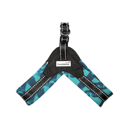 Doodlebone Boomerang Harness Blue Camo - Size 4-5