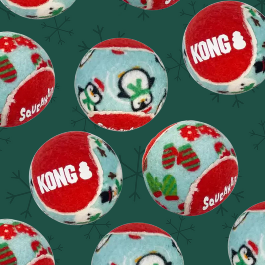 KONG Christmas SqueakAir Ball