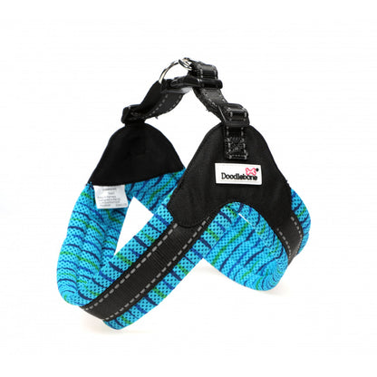 Doodlebone Boomerang Harness Blue Stripes - Size 4-5