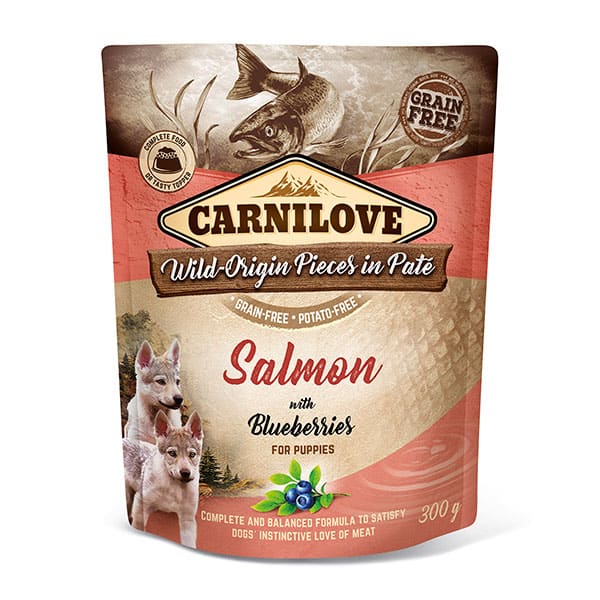 Carnilove Puppy Grain Free Salmon with Blueberries Puppy Wet Dog Food