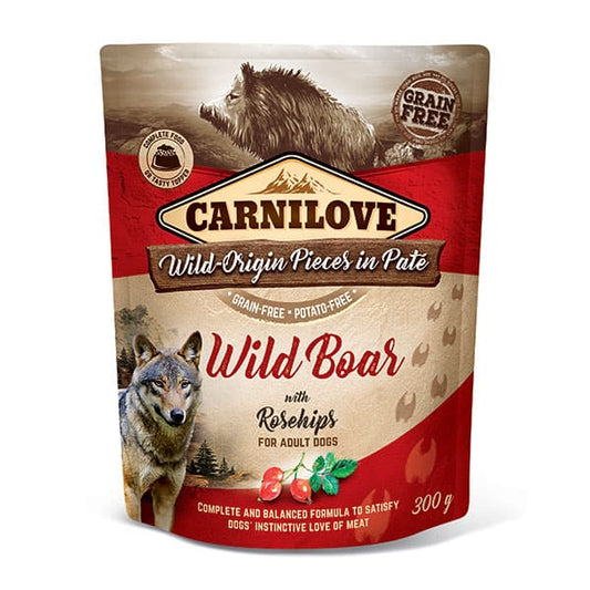 Carnilove Wild Boar with Rosehips Adult Wet Dog Food