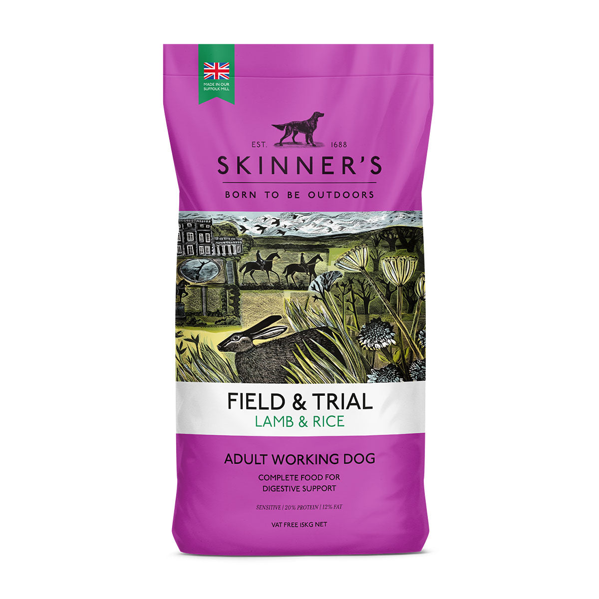 Skinner’s Field & Trial Working Dog Lamb and Rice