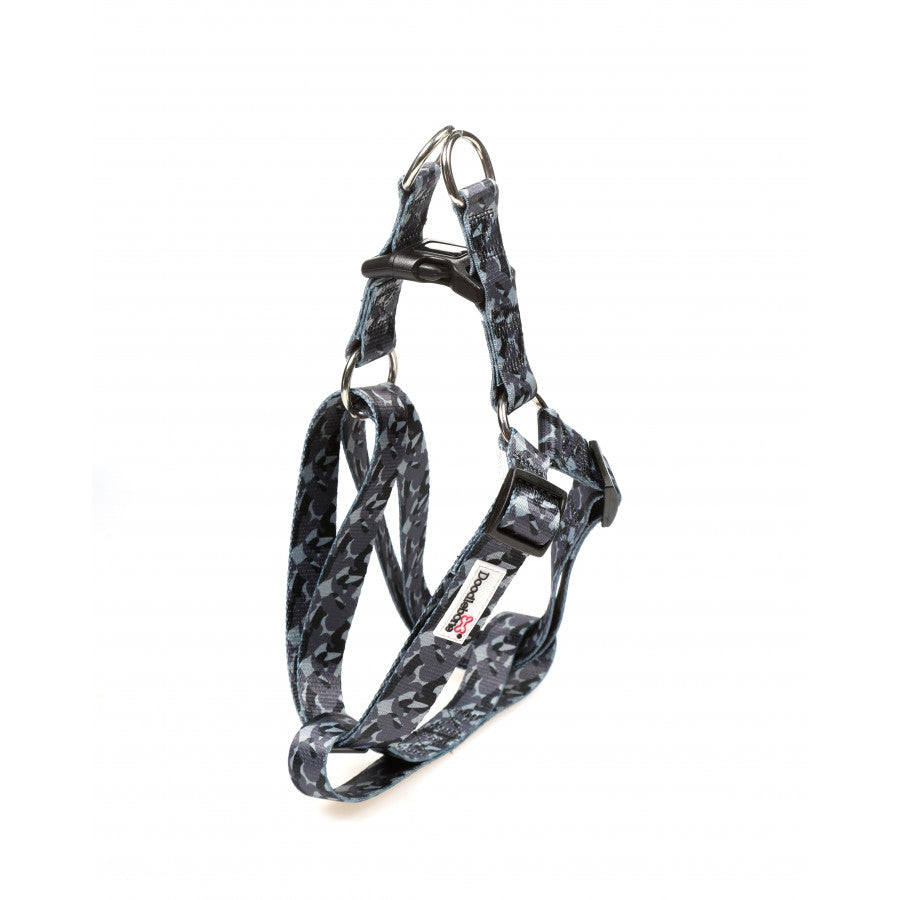 Doodlebone Originals Pattern Harness Charcoal Camo - Size 5-8